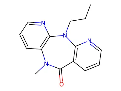 N5-Methyl-N11-propyl-5,11-dihydro-6H-dipyrido(3,2-b:2',3'-e)(1,4)diazepin-6-one structure