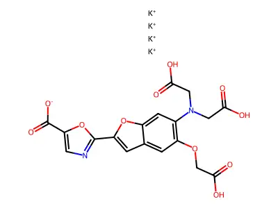 Mag-fura-2 tetrapotassium salt structure