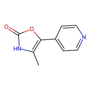 4-methyl-5-(4-pyridinyl)-2(3H)-oxazolone structure