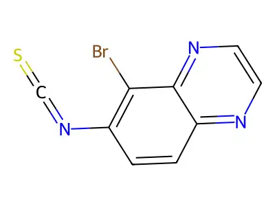 5-Bromo-6-isothiocyanatoquinoxaline structure