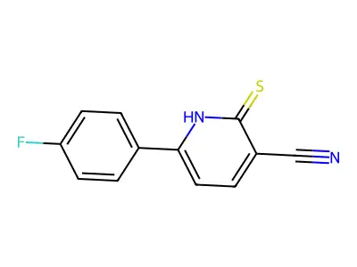 6-(4-Fluorophenyl)-2-thioxo-1,2-dihydropyridine-3-carbonitrile structure