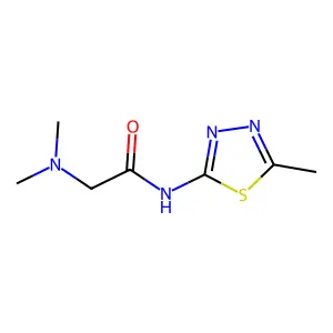 Acetamide, 2-(dimethylamino)-N-(5-methyl-1,3,4-thiadiazol-2-yl)- structure