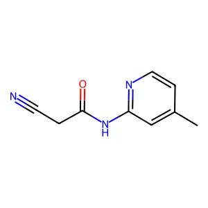 2-cyano-N-(4-methylpyridin-2-yl)acetamide structure