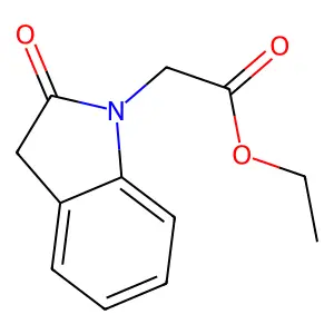 ethyl 2-(2-oxo-2,3-dihydro-1H-indol-1-yl)acetate structure