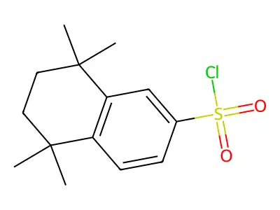 5,5,8,8-Tetramethyl-5,6,7,8-tetrahydro-2-naphthalenesulfonyl chloride structure
