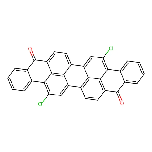 Dichlorobenzo(rst)phenanthro(10,1,2-cde)pentaphene-9,18-dione structure