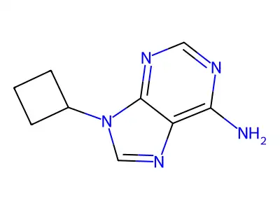 9H-Purin-6-amine, 9-cyclobutyl- structure