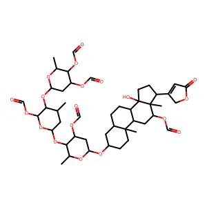 Digoxin, pentaformate structure