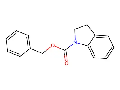 Phenylmethyl 2,3-dihydro-1H-indole-1-carboxylate structure