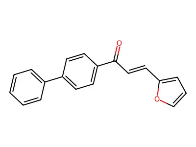 3-(2-Furyl)-1-(4-phenylphenyl)prop-2-en-1-one structure