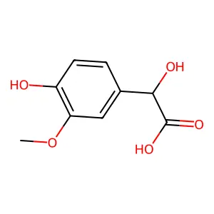4-Hydroxy-3-methoxy-mandelic acid structure
