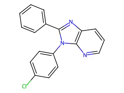3H-Imidazo(4,5-b)pyridine, 3-(4-chlorophenyl)-2-phenyl- structure