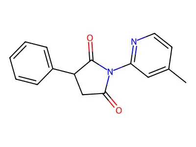 1-(4-Methylpyridin-2-yl)-3-phenylpyrrolidine-2,5-dione structure