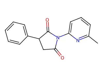 1-(6-Methylpyridin-2-yl)-3-phenylpyrrolidine-2,5-dione structure