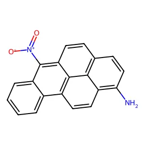 1-Amino-6-nitrobenzo(a)pyrene structure