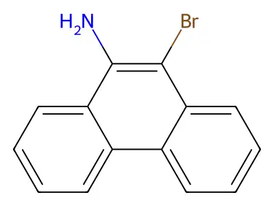 9-Amino-10-bromophenanthrene structure