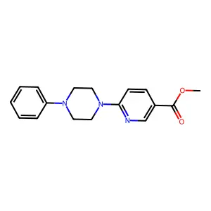 Methyl 6-(4-phenylpiperazin-1-yl)pyridine-3-carboxylate structure