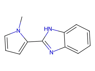 2-(1-methylpyrrol-2-yl)-1H-benzimidazole structure