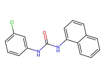 1-(3-Chlorophenyl)-3-(1-naphthyl)urea structure