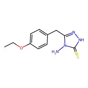 4-amino-3-[(4-ethoxyphenyl)methyl]-1H-1,2,4-triazole-5-thione structure