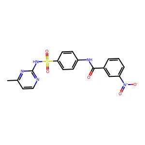 N-[4-[(4-methylpyrimidin-2-yl)sulfamoyl]phenyl]-3-nitrobenzamide structure