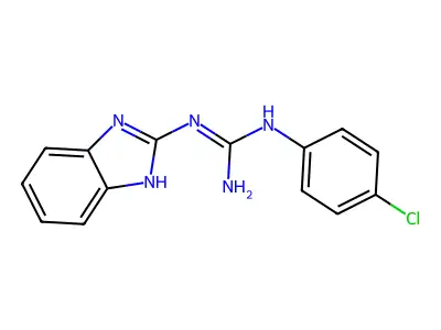 2-(1H-benzimidazol-2-yl)-1-(4-chlorophenyl)guanidine structure