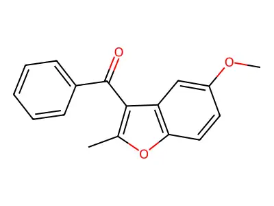 (5-Methoxy-2-methyl-1-benzofuran-3-yl)(phenyl)methanone structure