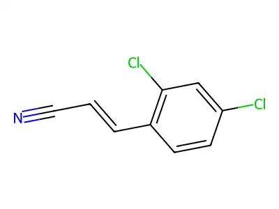 (E)-3-(2,4-Dichlorophenyl)acrylonitrile structure