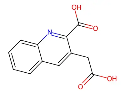 3-(Carboxymethyl)quinoline-2-carboxylic acid structure