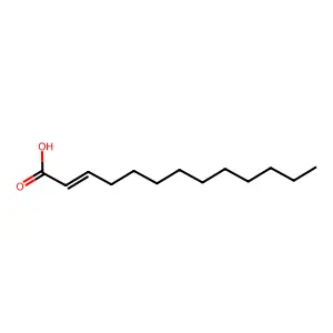 Tridec-2-enoic acid structure