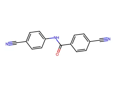 4-cyano-N-(4-cyanophenyl)benzamide structure