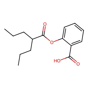 Salicylic acid, 2-propylvalerate structure