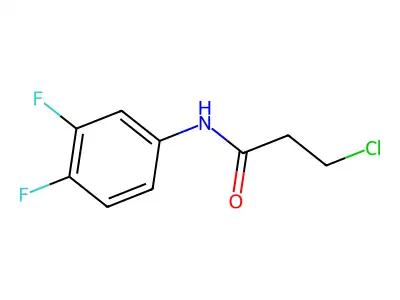 3-chloro-N-(3,4-difluorophenyl)propanamide structure