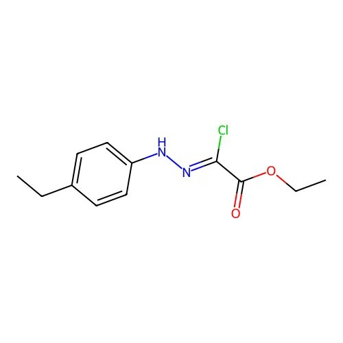 Ethyl 2-chloro-2-[(4-ethylphenyl)hydrazono]acetate structure