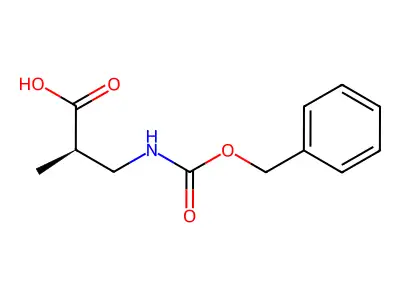 3-(((Benzyloxy)carbonyl)amino)-2-methylpropanoic acid structure