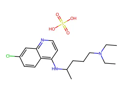 Chloroquine Sulfate structure