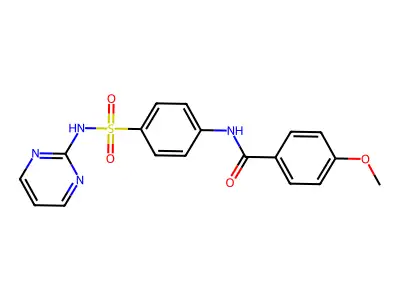 4-methoxy-N-[4-(pyrimidin-2-ylsulfamoyl)phenyl]benzamide structure