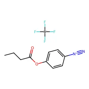 4-Butyroxybenzenediazonium fluoroborate structure