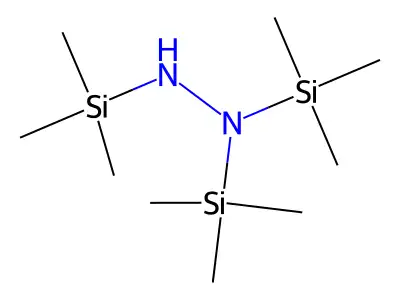 Hydrazine, tris(trimethylsilyl)- structure