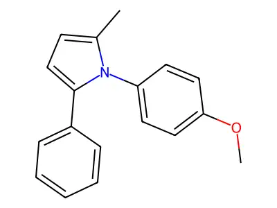 1H-Pyrrole, 1-(4-methoxyphenyl)-2-methyl-5-phenyl- structure