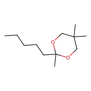 2,5,5-Trimethyl-2-pentyl-1,3-dioxane structure