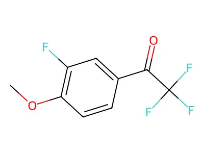 2,2,2-Trifluoro-1-(3-fluoro-4-methoxyphenyl)ethanone structure