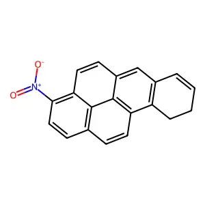 Benzo(a)pyrene, 9,10-dihydro-3-nitro- structure