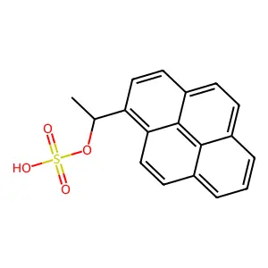 1-Pyren-1-ylethyl hydrogen sulfate structure