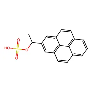 1-Pyren-2-ylethyl hydrogen sulfate structure
