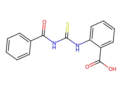 2-(Benzoylcarbamothioylamino)benzoic acid structure