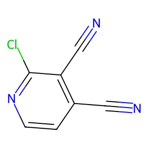 3,4-Pyridinedicarbonitrile, 2-chloro- structure