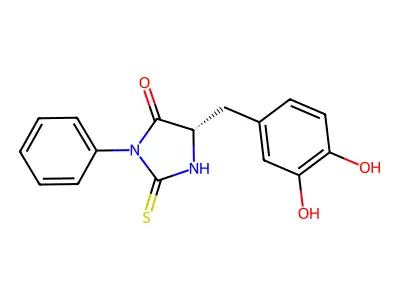 Phenylthiohydantoin-3,4-dihydroxyphenylalanine structure