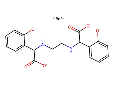 indium(111)-ethylenediamine-N,N'-bis(2-hydroxyphenylacetic acid) structure
