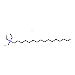 1-Hexadecanaminium, N,N,N-triethyl-, chloride structure